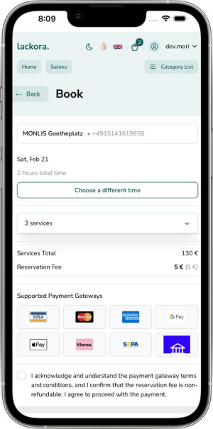 Pay Securely. Book with Confidence.